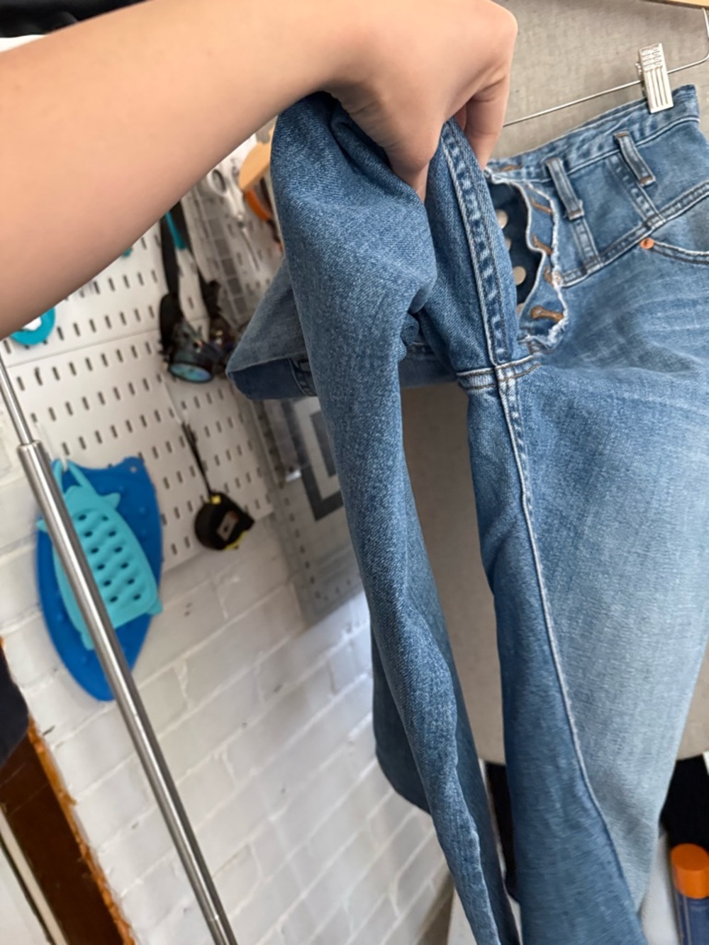 Marissa Webb Light Blue Flare Jeans from her spring 2019 collection - Picture 14 of 14